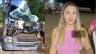 Youtuber e caminhoneira Aline Füchter Ouriques sofre grave acidente no Mato Grosso